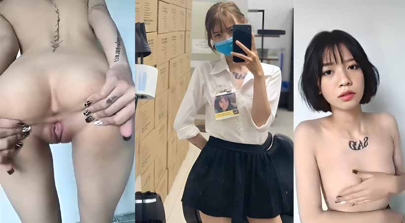 Beautiful girl masturbates and invites a guy to come in and fuck her